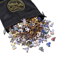Christmas Cottage (501 Piece Christmas Wooden Jigsaw Puzzle) - Nautilus Puzzles - Wooden Jigsaw Puzzles For Adults