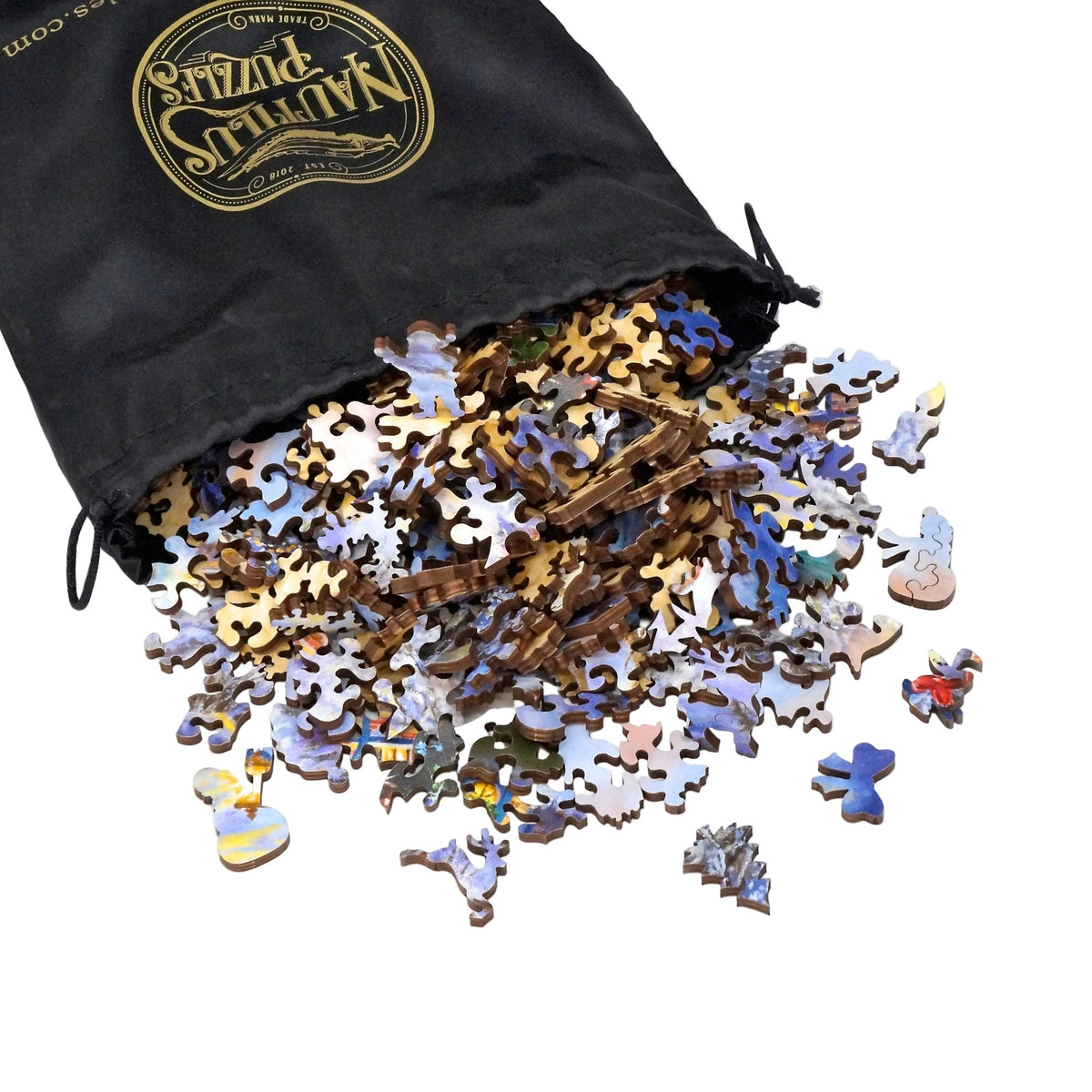 Christmas Cottage (501 Piece Christmas Wooden Jigsaw Puzzle) - Nautilus Puzzles - Wooden Jigsaw Puzzles For Adults