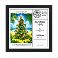 Christmas in July | Wooden Puzzle | 480 Pieces - Nautilus Puzzles - Wooden Jigsaw Puzzles For Adults