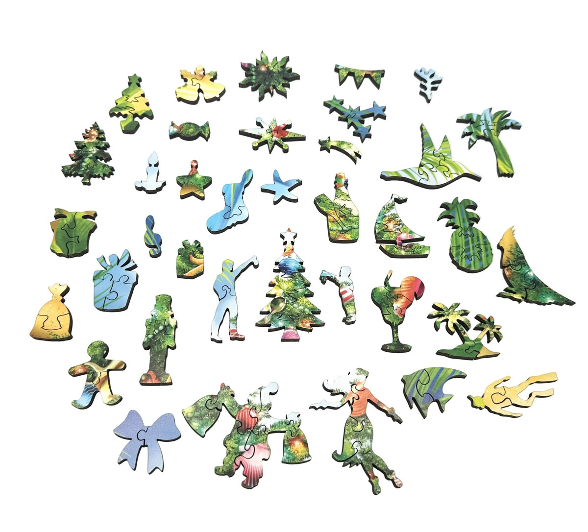 Christmas in July | Wooden Puzzle | 480 Pieces - Nautilus Puzzles - Wooden Jigsaw Puzzles For Adults