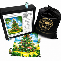 Christmas in July | Wooden Puzzle | 480 Pieces - Nautilus Puzzles - Wooden Jigsaw Puzzles For Adults
