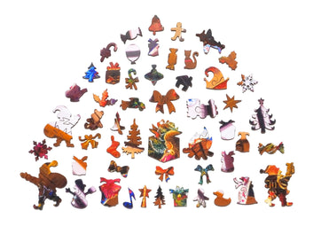 Christmas Morning (350 Pieces) Christmas Wooden Puzzle - Nautilus Puzzles - Wooden Jigsaw Puzzles For Adults