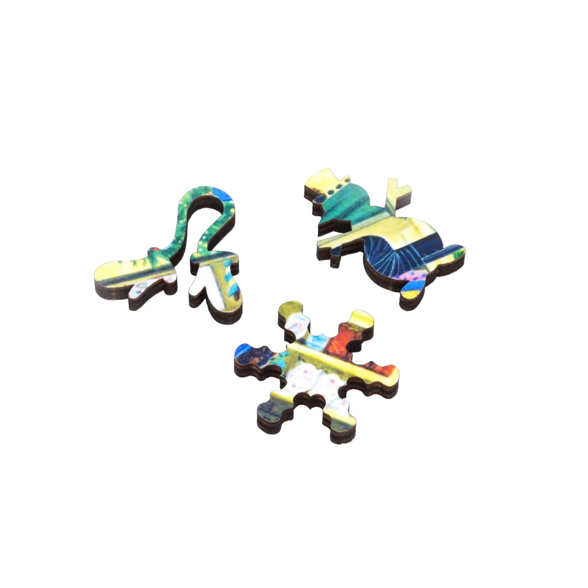 Christmas Shopping (50 Piece MINI Christmas Wooden Puzzle) - Nautilus Puzzles - Wooden Jigsaw Puzzles For Adults