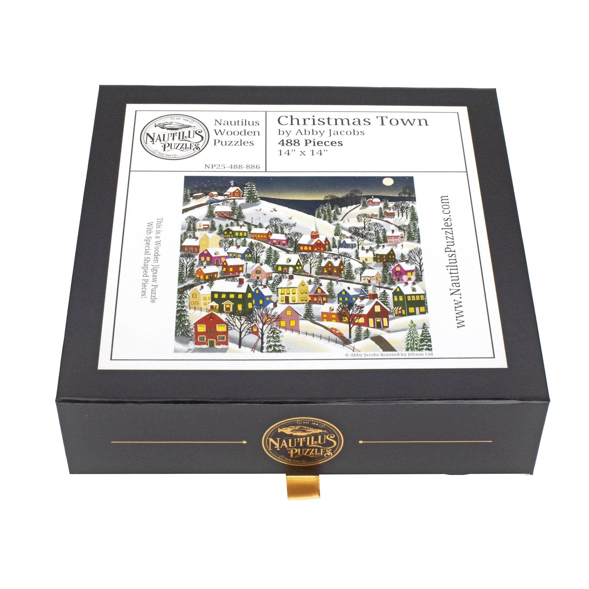 Christmas Town (488 Piece Wooden Jigsaw Puzzle) | Nautilus Puzzles