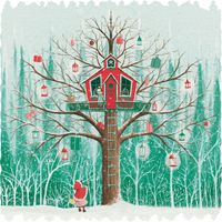 Christmas Treehouse (200 Piece Wooden Jigsaw Puzzle) - Nautilus Puzzles - Wooden Jigsaw Puzzles For Adults