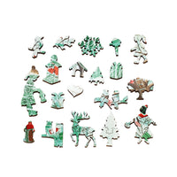 Christmas Treehouse (200 Piece Wooden Jigsaw Puzzle) - Nautilus Puzzles - Wooden Jigsaw Puzzles For Adults