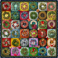 Christmas Wreaths (500 Pieces) Christmas Wooden Jigsaw Puzzle - Nautilus Puzzles - Wooden Jigsaw Puzzles For Adults