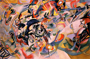 Composition VII by Wassily Kandinsky (50 Piece Mini Wooden Jigsaw Puzzle) - Nautilus Puzzles - Wooden Jigsaw Puzzles For Adults