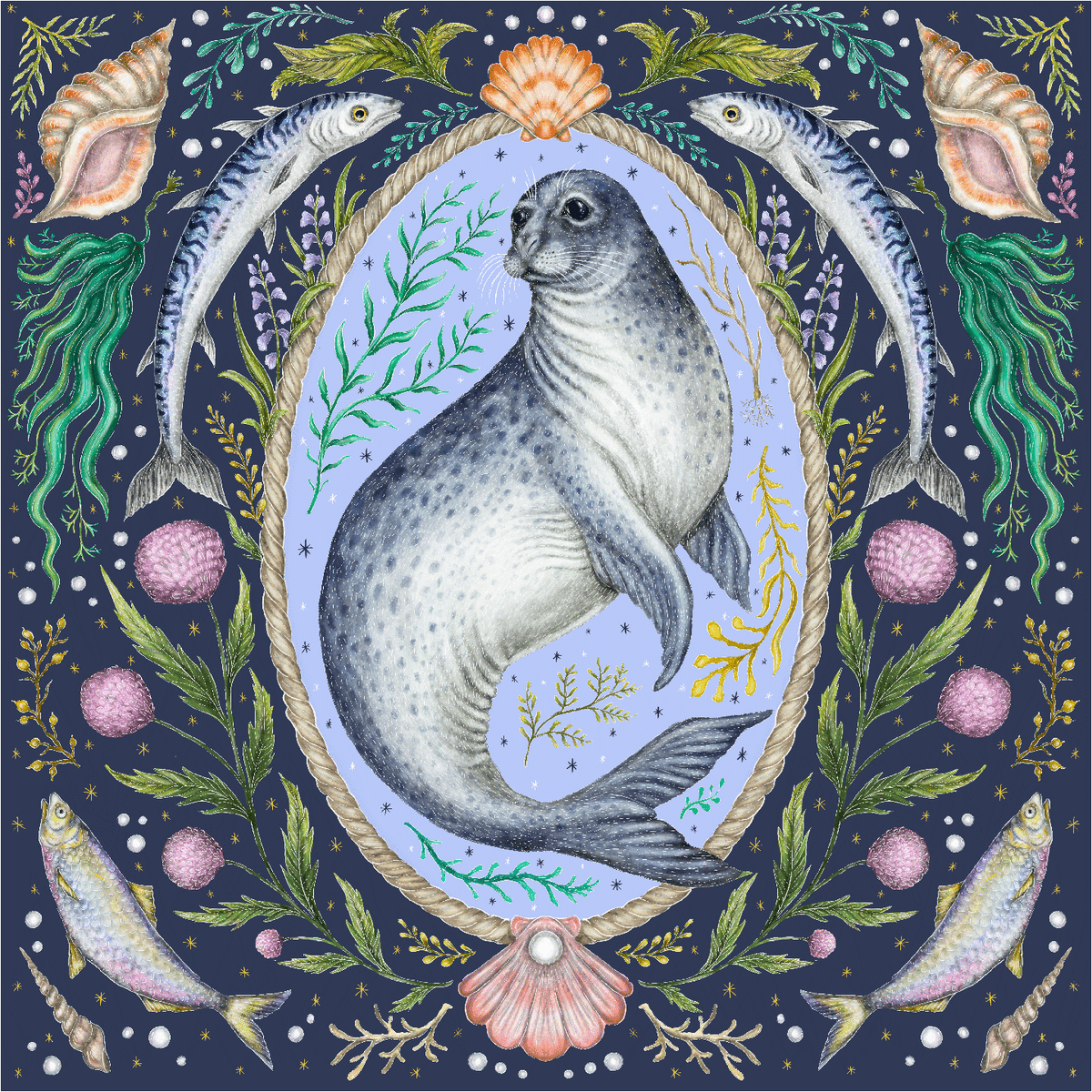 Cornish Seal (50 Piece Mini Wooden Jigsaw Puzzle) - Nautilus Puzzles - Wooden Jigsaw Puzzles For Adults