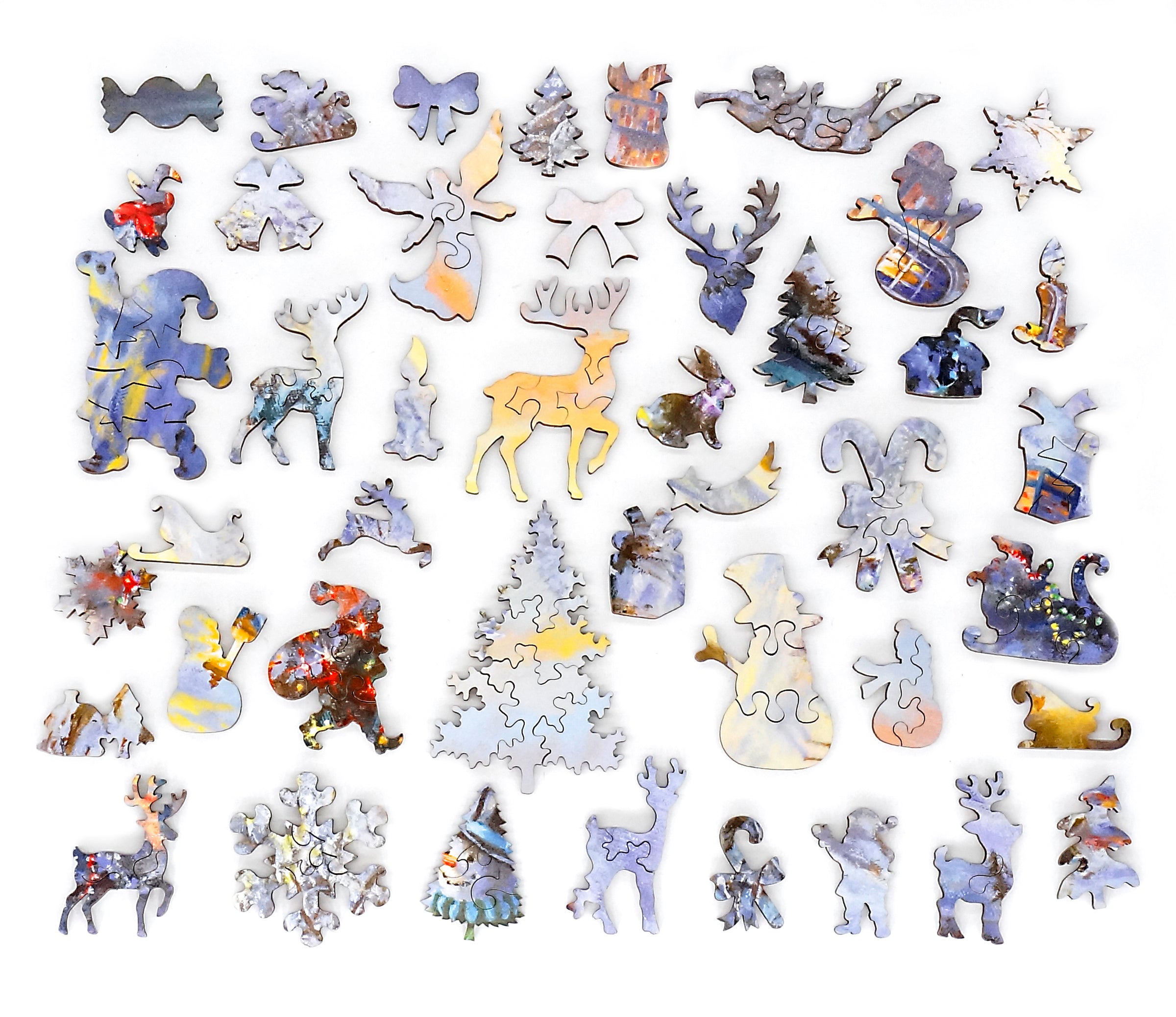 Mosaic wood puzzle