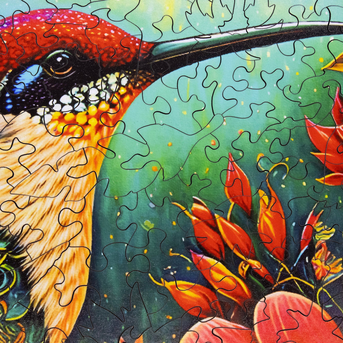 Crimson Flight (478 Piece Wooden Jigsaw Puzzle) - Nautilus Puzzles - Wooden Jigsaw Puzzles For Adults