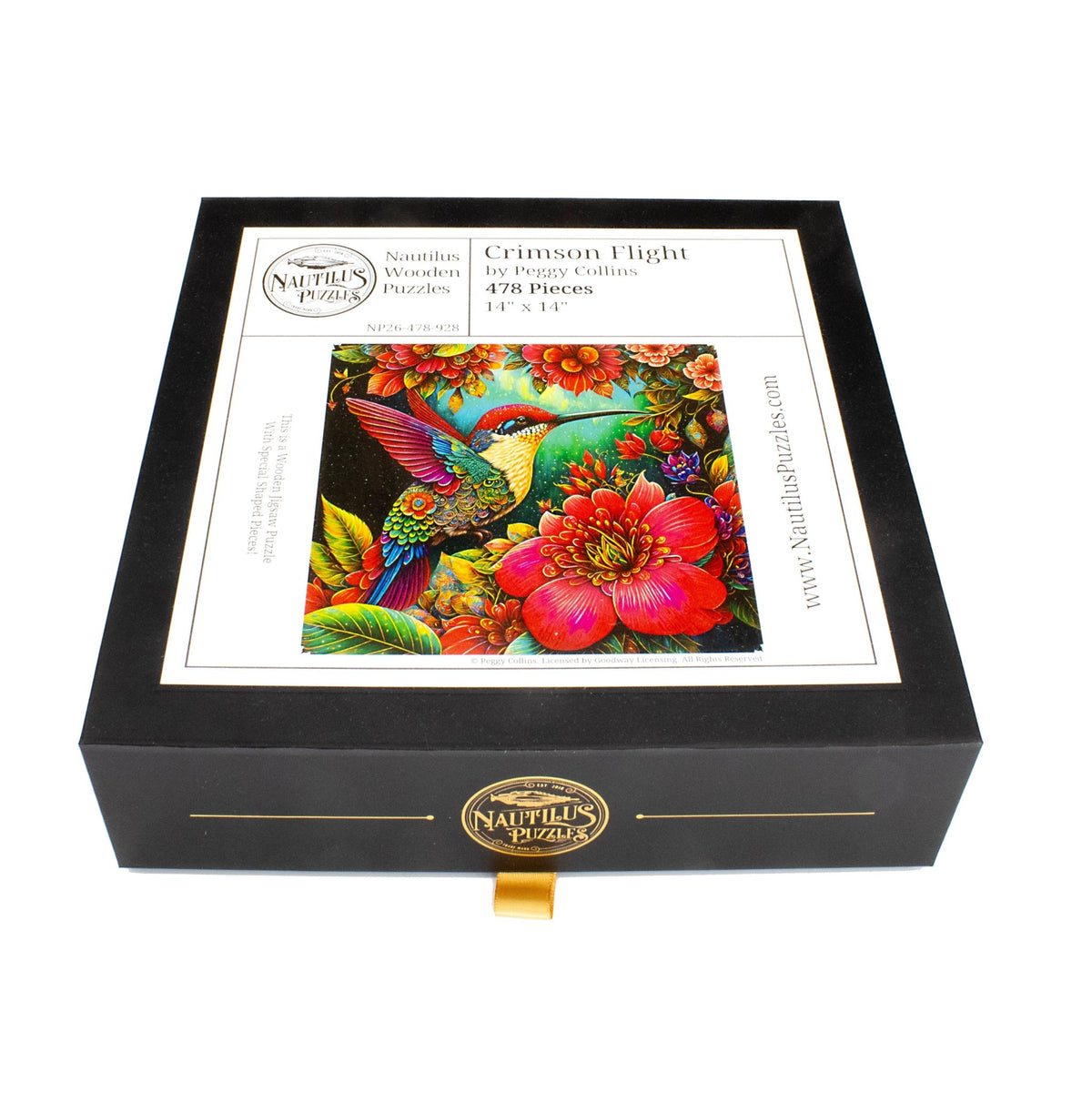 Crimson Flight (478 Piece Wooden Jigsaw Puzzle) - Nautilus Puzzles - Wooden Jigsaw Puzzles For Adults