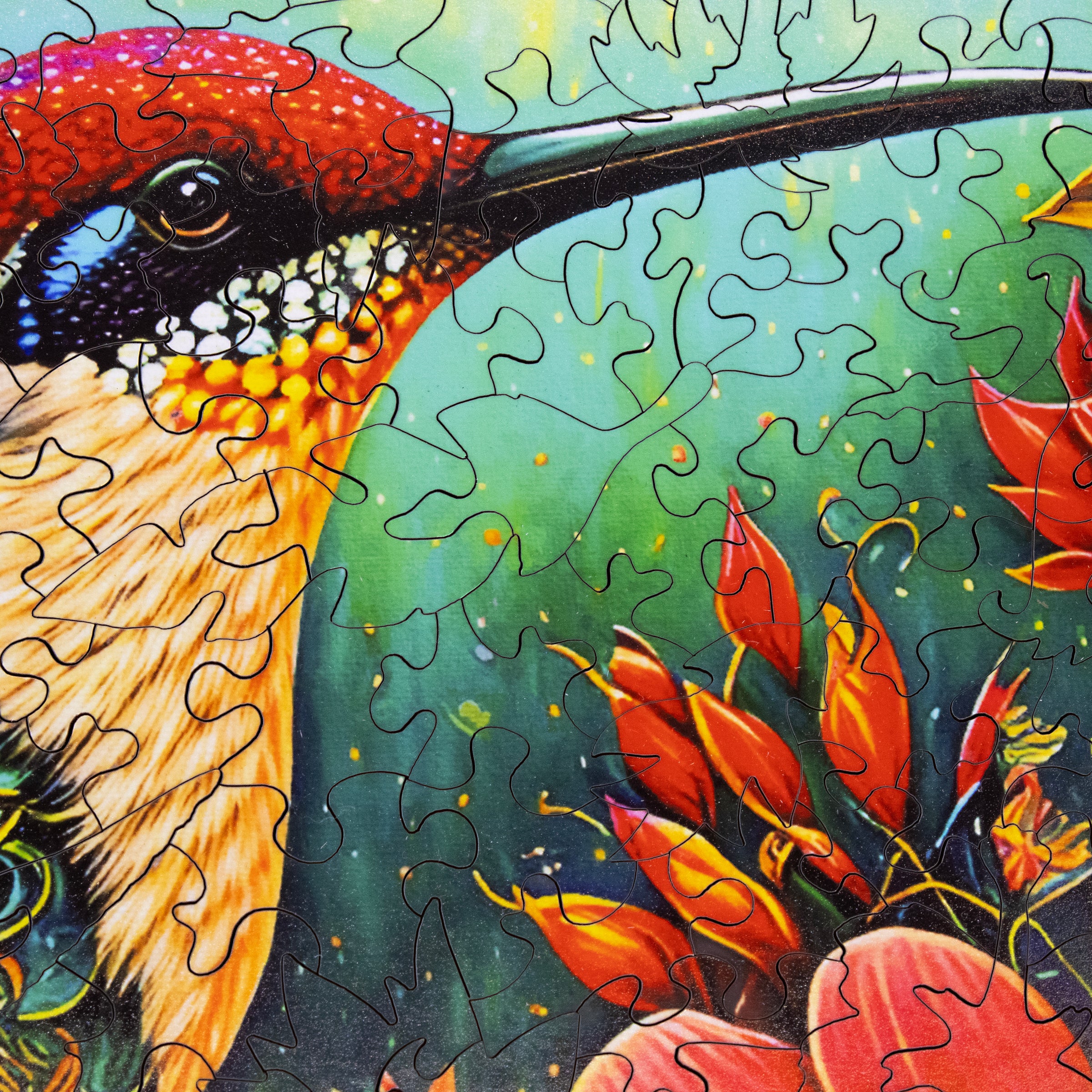 Crimson Flight (478 Piece Wooden Jigsaw Puzzle)