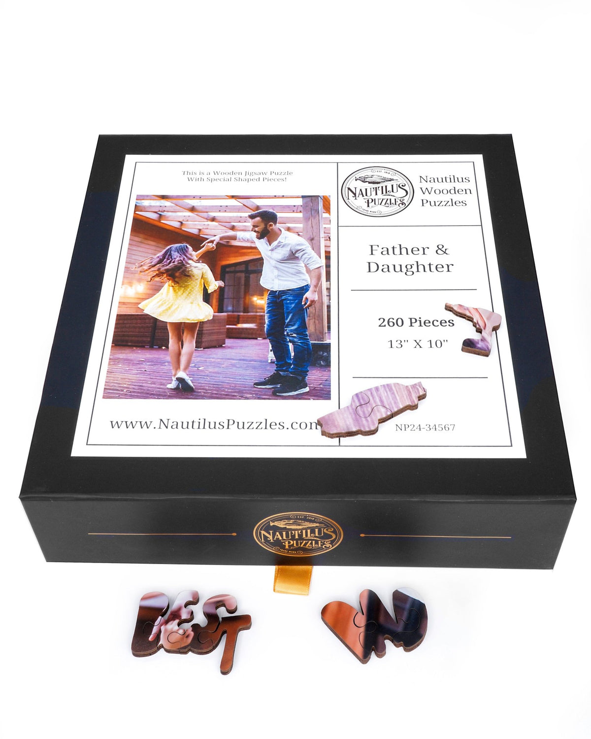 Custom Fathers Day Puzzle - Nautilus Puzzles - Wooden Jigsaw Puzzles For Adults