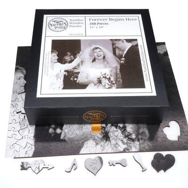 Custom Puzzle - Happy Anniversary - Nautilus Puzzles - Wooden Jigsaw Puzzles For Adults