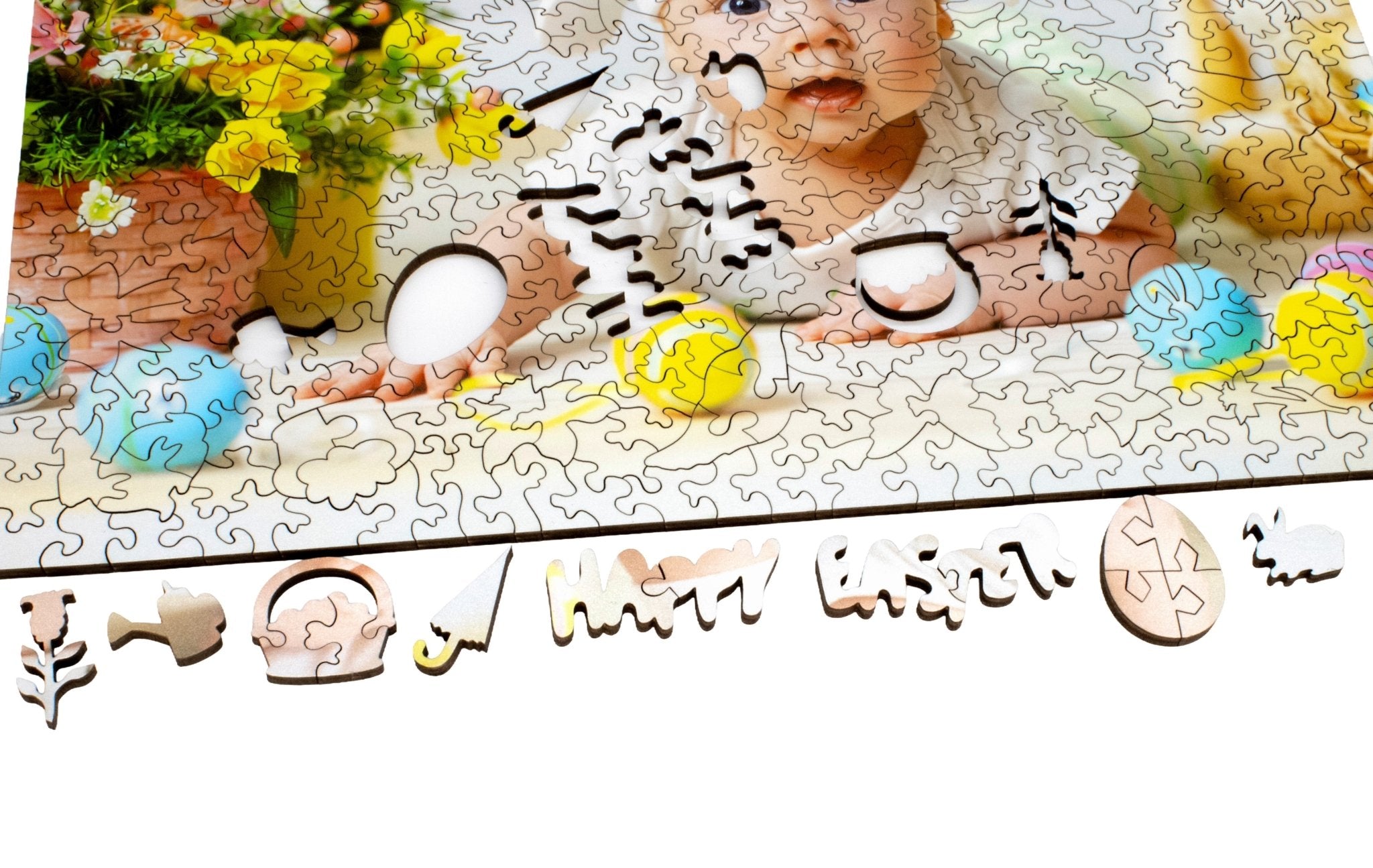 Custom Puzzle - Happy Easter - Nautilus Puzzles - Wooden Jigsaw Puzzles For Adults