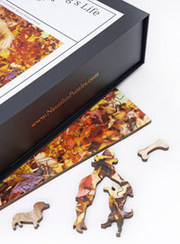 Custom Puzzle - It's a Dog's Life - Nautilus Puzzles - Wooden Jigsaw Puzzles For Adults