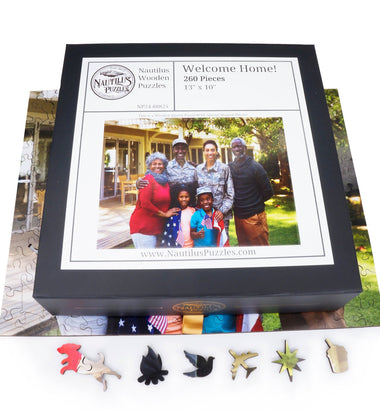 Custom Puzzle - We Are Family - Nautilus Puzzles - Wooden Jigsaw Puzzles For Adults