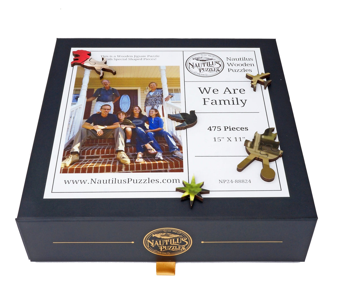 Custom Puzzle - We Are Family - Nautilus Puzzles - Wooden Jigsaw Puzzles For Adults