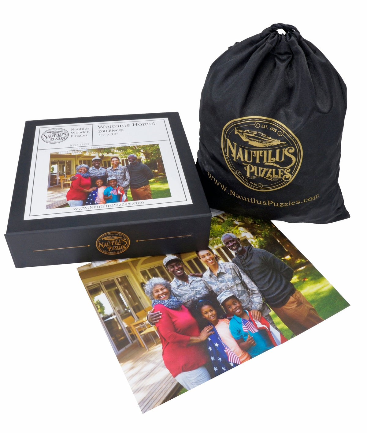 Custom Puzzle - We Are Family - Nautilus Puzzles - Wooden Jigsaw Puzzles For Adults