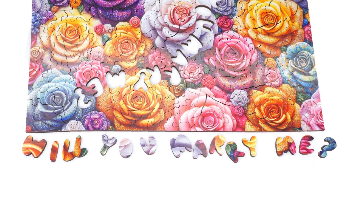 Custom Puzzle - Will You Marry Me? - Nautilus Puzzles - Wooden Jigsaw Puzzles For Adults