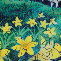 Daffodil Days (466 Piece Wooden Jigsaw Puzzle) - Nautilus Puzzles - Wooden Jigsaw Puzzles For Adults