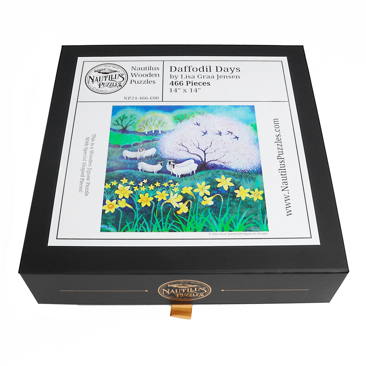 Daffodil Days (466 Piece Wooden Jigsaw Puzzle) - Nautilus Puzzles - Wooden Jigsaw Puzzles For Adults
