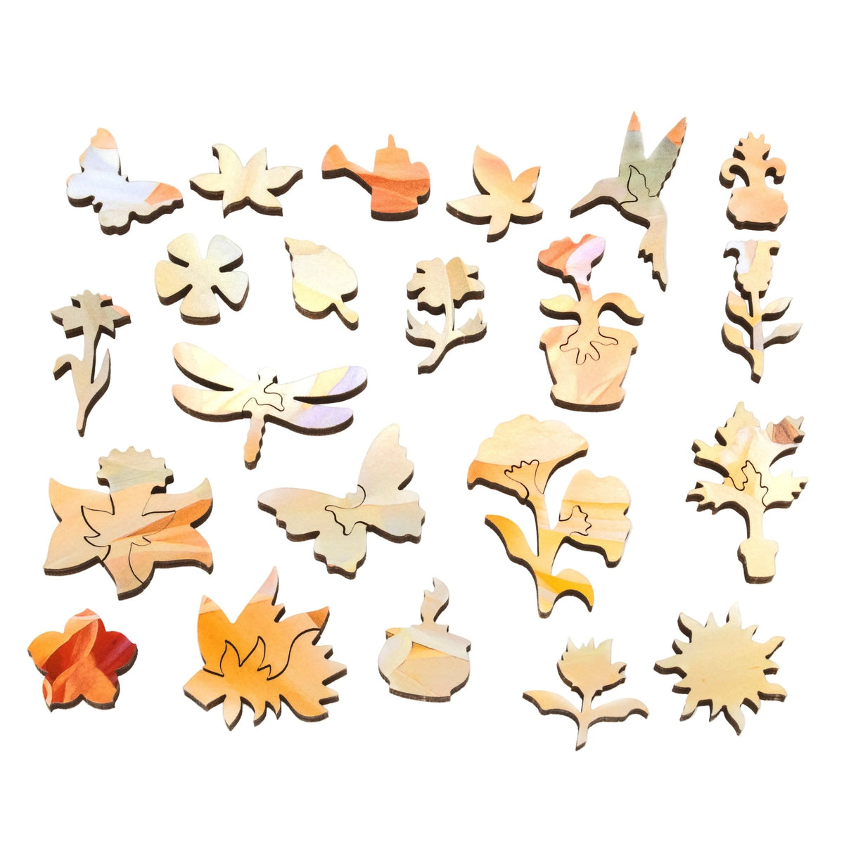 Dancing Dahlia (250 Piece Wooden Jigsaw Puzzle) - Nautilus Puzzles - Wooden Jigsaw Puzzles For Adults
