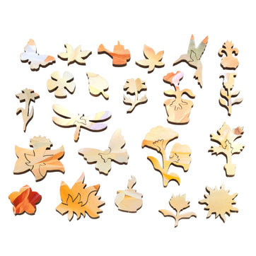 Dancing Dahlia (250 Piece Wooden Jigsaw Puzzle) - Nautilus Puzzles - Wooden Jigsaw Puzzles For Adults