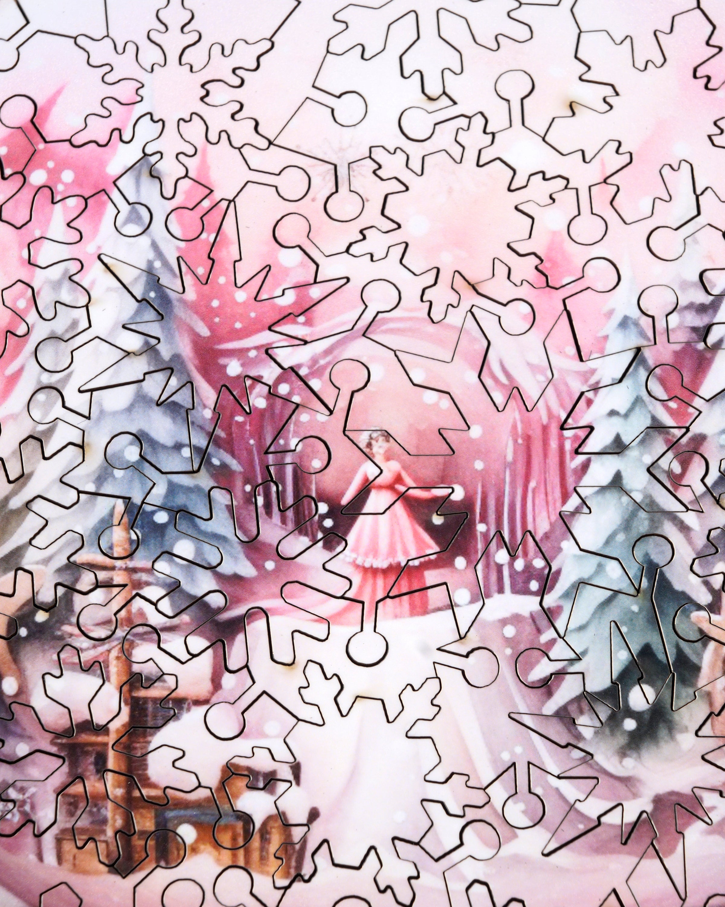 Mosaic wood jigsaw puzzles