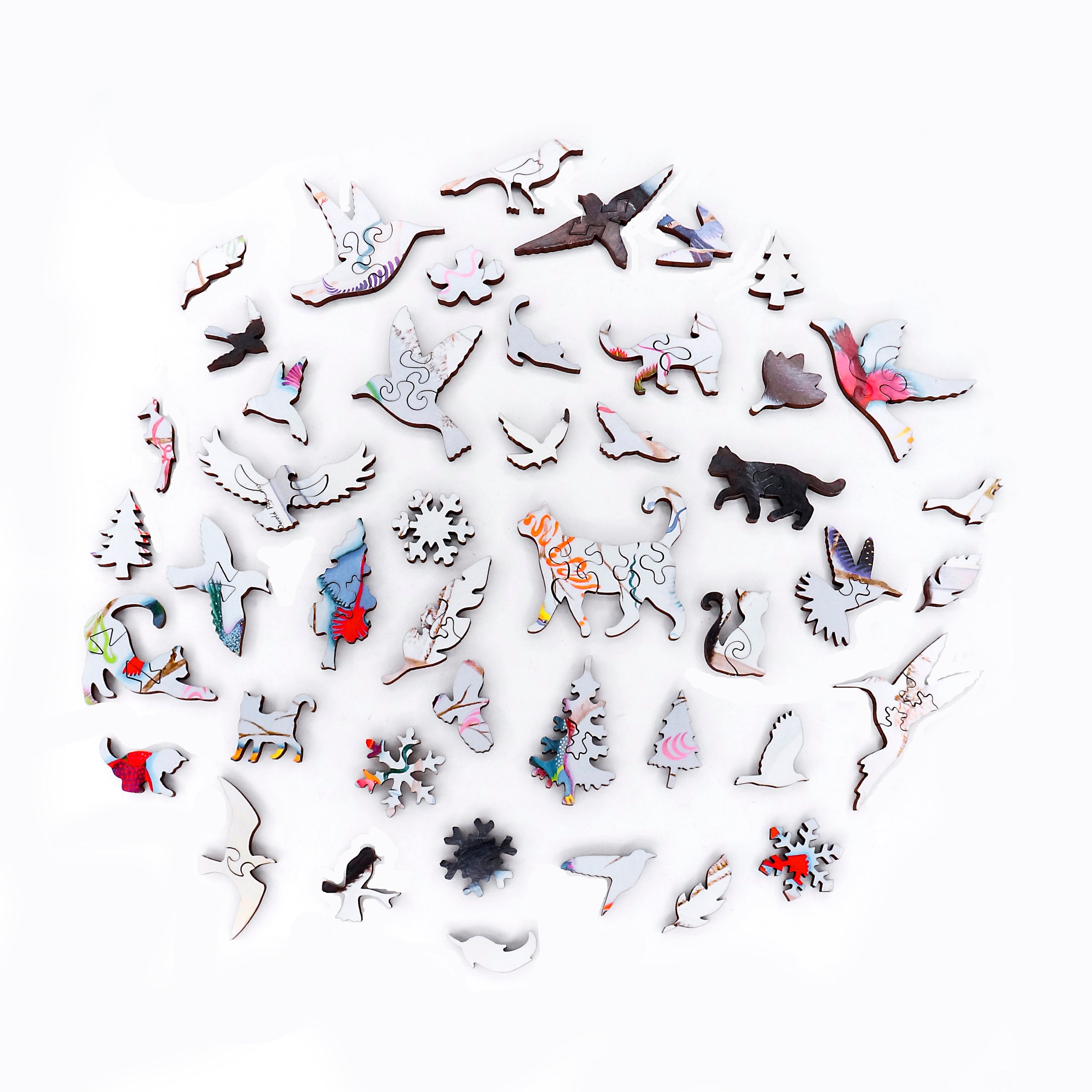 Stave wood jigsaw puzzle