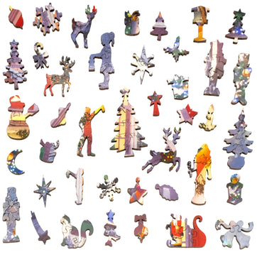 Decked Out for the Holidays (475 Piece Wooden Jigsaw Puzzle) - Nautilus Puzzles - Wooden Jigsaw Puzzles For Adults