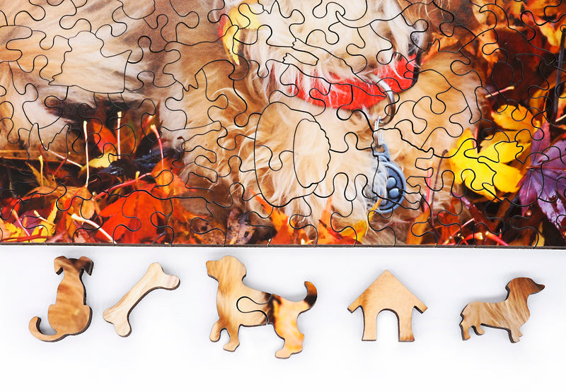 Custom Puzzle - It's a Dog's Life - Nautilus Puzzles - Wooden Jigsaw Puzzles For Adults