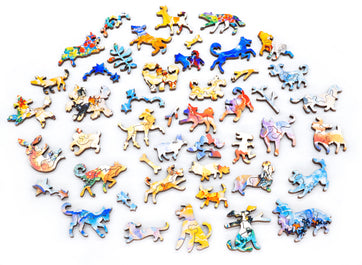 Stave wooden jigsaw puzzles