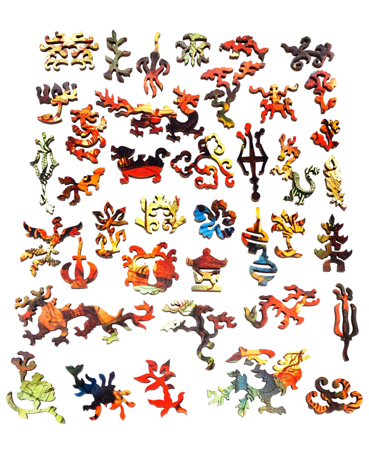 Dragon Lanterns (321 Piece Wooden Jigsaw Puzzle) - Nautilus Puzzles - Wooden Jigsaw Puzzles For Adults