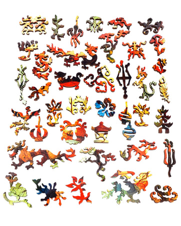 Dragon Lanterns (321 Piece Wooden Jigsaw Puzzle) - Nautilus Puzzles - Wooden Jigsaw Puzzles For Adults