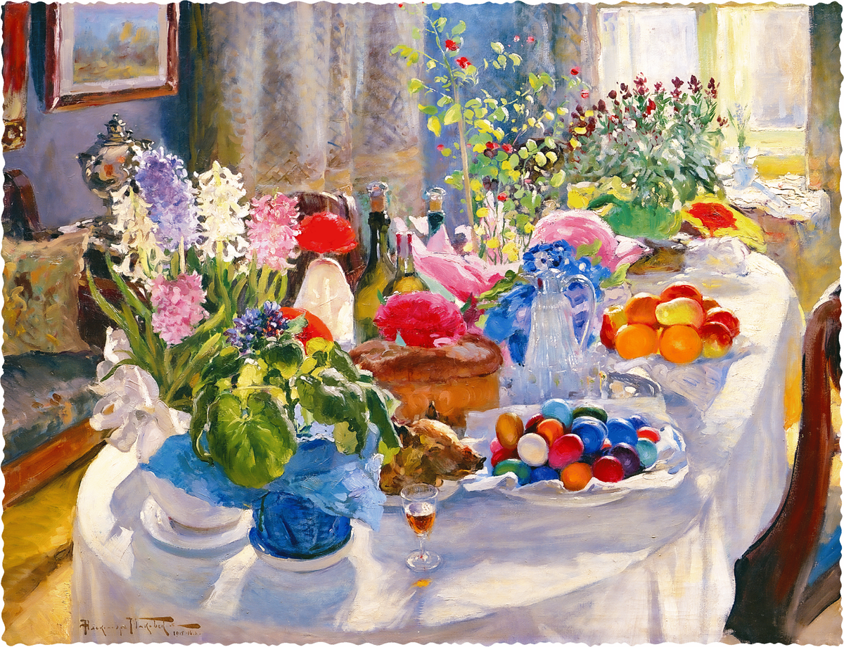 Easter Table, 1916 (476 Piece Wooden Jigsaw Puzzle) - Nautilus Puzzles - Wooden Jigsaw Puzzles For Adults