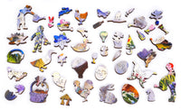 Mosaic wood puzzle