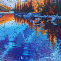 Easy Grip: Banff, Canada (200 Piece Wooden Jigsaw Puzzle) - Nautilus Puzzles - Wooden Jigsaw Puzzles For Adults