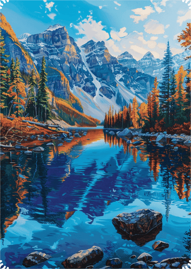 Easy Grip: Banff, Canada (200 Piece Wooden Jigsaw Puzzle) - Nautilus Puzzles - Wooden Jigsaw Puzzles For Adults