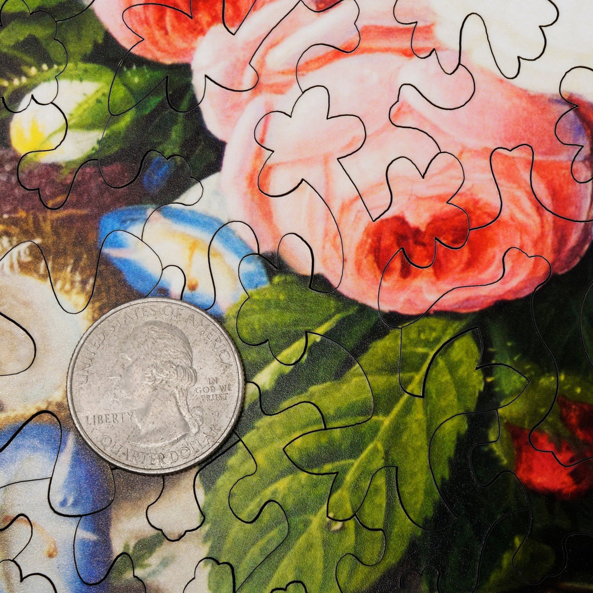 Easy Grip: Still Life With Flowers and Birds Nest, 1860 (171 Piece Wooden Jigsaw Puzzle) - Nautilus Puzzles - Wooden Jigsaw Puzzles For Adults