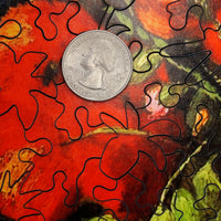 Easy Grip: Vase With Red Poppies, 1886 by Van Gogh (220 Piece Wooden Jigsaw Puzzle) - Nautilus Puzzles - Wooden Jigsaw Puzzles For Adults