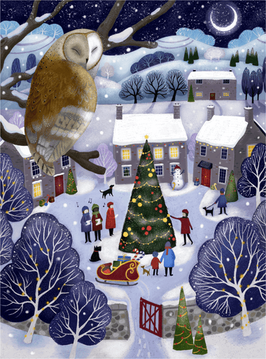 Enjoying the Carols (467 Piece Wooden Jigsaw Puzzle) - Nautilus Puzzles - Wooden Jigsaw Puzzles For Adults