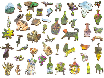 Escape to Wine Country (500 Piece Wooden Jigsaw Puzzles) - Nautilus Puzzles - Wooden Jigsaw Puzzles For Adults