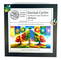 Eternal Cycles (508 Piece Wooden Jigsaw Puzzle) - Nautilus Puzzles - Wooden Jigsaw Puzzles For Adults