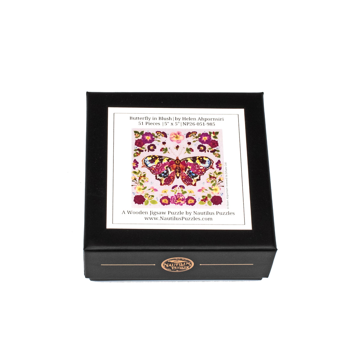 Butterfly in Blush - 51 Piece Mini Wooden Jigsaw Puzzle