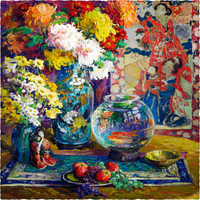 Fish, Fruits, and Flowers (506 Piece Wooden Jigsaw Puzzle) - Nautilus Puzzles - Wooden Jigsaw Puzzles For Adults