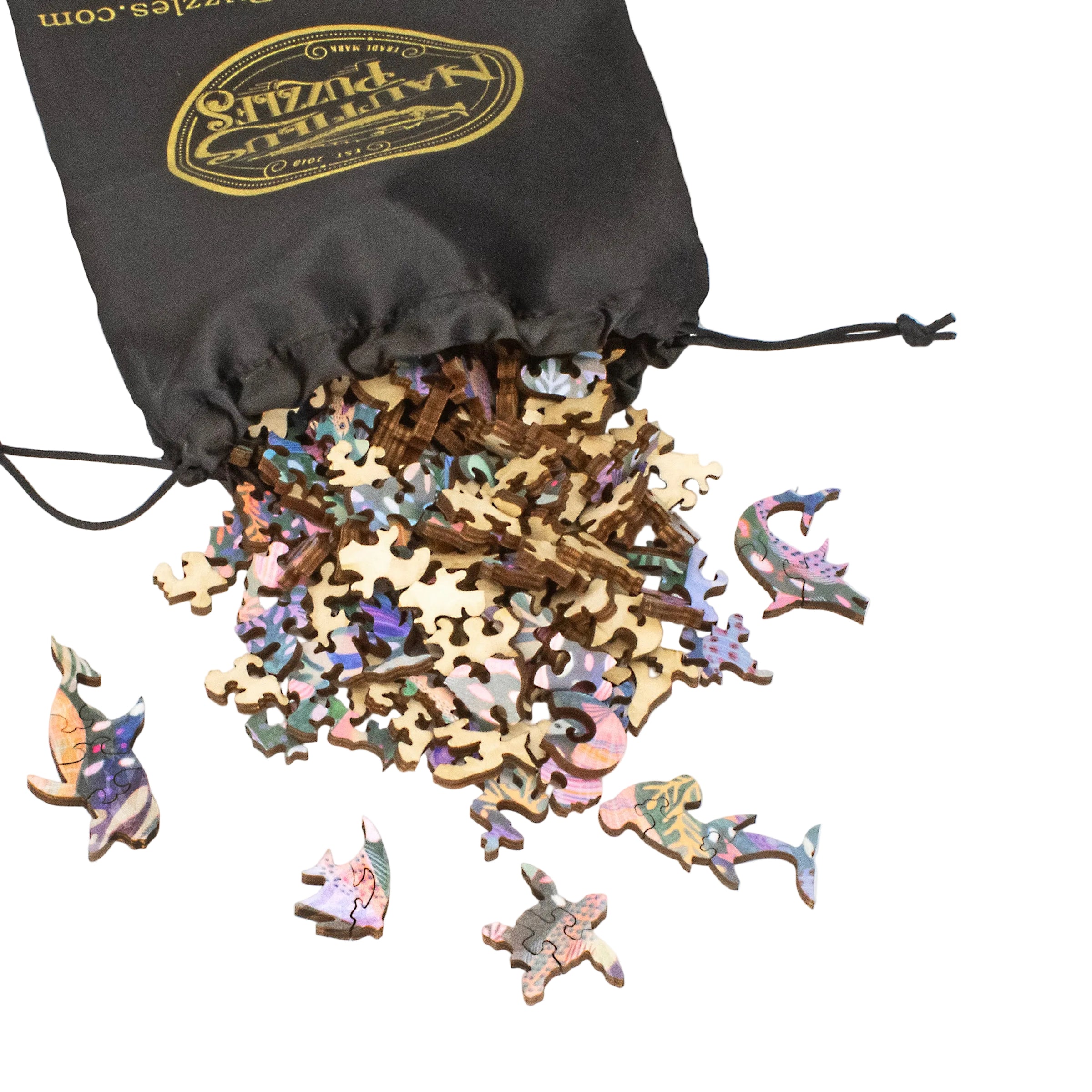 250-Piece Puzzle: Fishy Frenzy (250 Wooden Pieces)