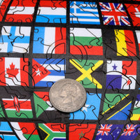 Flags Around the World (71 Piece Shaped Mini Wooden Jigsaw Puzzle) - Nautilus Puzzles - Wooden Jigsaw Puzzles For Adults