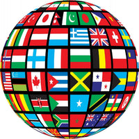 Flags Around the World (71 Piece Shaped Mini Wooden Jigsaw Puzzle) - Nautilus Puzzles - Wooden Jigsaw Puzzles For Adults